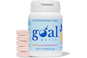 GOAL WATER Flavoured Water Hydration Tablet (30 Drinks) - Water Flavouring, Zero Calories Sugar Free Electrolytes Tablets, Hydration Drink For Bottle Home Gym Travel
