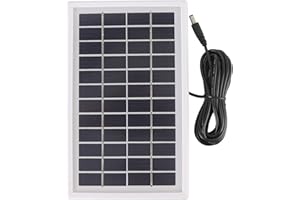 HYUDUO Panel Słoneczny 9V, Wysokowydajny Panel Polikrzemowy, Przenośna ładowarka Słoneczna 3W do Oświetlenia Zewnętrznego