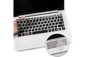 I-TENSODO Tastatur-Abdeckung für Lenovo Flex 5 14 Zoll (35,6 cm) 2-in-1 Laptop Idepad S540 IdeaPad cm), ultradünne Silikon-Schutzfolie 2020 (Schwarz + transparent)