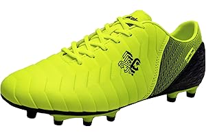 SAEKEKE Boys Girls Football Boots FG/TF Teenager Soccer Athletics Training Shoes Indoor Outdoor Sports Sneakers for Unisex Kids