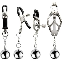Morsetti per Capezzoli Regolabili Clip Sexy Bondage Sex Toy ...
