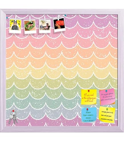 TotalElement 28x14 Inch Magnetic Board - Frameless Stainless Steel Notice Board For Wall