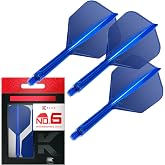 Target Darts K Flex Integrated Flights &amp; Shafts, No.6 | K-Flex 3 Pack - No.6, Kflex, Feather &amp; Shaft Molded All in One Length