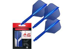 Target Darts K Flex Integrated Dart Flights And Shafts, No.6 | Zestaw 3 lotek K-Flex - No6, Kflex All In One Moulded Dart Flight & Stem Lengths: Short, Intermediate & Medium | Professional Accessories