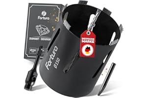 Fortura® Carotte/couronne de forage Ø 42-162 mm / longueur 200 mm / SDS Plus / foret / couronne de forage diamantée / couronne de forage diamantée / prise de forage / foret diamant / couronne de