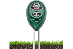 LUOCAI Soil PH Tester 3 in 1 Soil PH, Light & Moisture Tester Kit 3 in 1 Soil Tester Moisture, Light, PH Meter for Gardening Lawn Farm