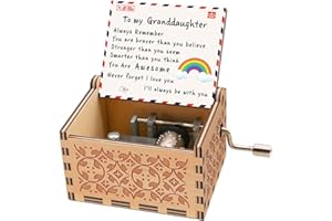 Luteney Granddaughter Music box from Grandma,You are My Sunshine Music box Grandaughter,Grandma to Granddaughter Music Box Grandma's best gift for granddaughter