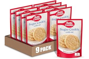 Betty Crocker Backmischung, Zuckerkeksmischung, 177 ml Beutel (9 Stück)