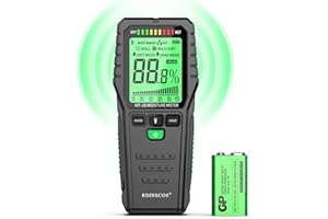 RDINSCOS Misuratore di Umidità del Legno, Igrometro Digitale Professionale Rilevatore di Umidità per Legni, Muri e Pavimenti Tester di umidità Tester (MT28)
