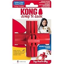 KONG - Jump'N Jack - Durable Rubber Dog Toy for Chewing and Teeth ...