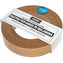 Nastro Bordatura Melamina WoodPress - Nero Opaco 15 Mm X 7.5 M, Termoadesivo | Per Mobili, Ikea Hacks E Fai-Da-Te - Foto 6