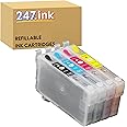 247.ink 405XL Refillable ARC Ink Cartridges Compatible with Epson Workforce WF-7830 WF-7840 WF-4830 WF-4820 WF-4825 WF-3820 WF-3825 WF-7835 WF-7310 Printers (Auto Reset Chips) Set of 4