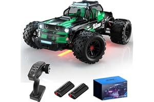 dexinco Ferngesteuertes Auto, 1:14 RC Auto, 4WD 40km/h Hobby Offroad Monster RC Truck, All Terrain Wasserdicht RTR RC Truggy, RC Crawler mit 2 Akku 50 Minuten Laufzeit, Geländegängig Spielzeug LKW