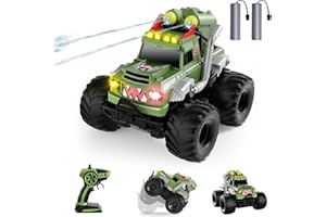 Dysaim Coche Teledirigido Anfibio, Monster Jam Cars Juguetes, 2.4 GHz RC Drift Car, Todoterreno Teledirigido 4x4, Drift RC Car Regalo Niños 6 Años, Coches Teledirigidos Niños 6 7 8 9 10 11 12 Años
