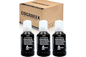 COCADEEX Sublimation Ink Compatible with EcoTank ET-2710 ET-2800 ET-2850 ET-3710 ET-4760 ET-15000 ET-16600 ET-4750 ST-2000 ST-3000 ST-4000 ET-2700 ET-2750 ET-3700 ET-7700 ET-4800 Printer (3 BK)