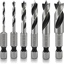 Foret Inox Sourcing Map Foret Hélicoïdal M35 8mm - Tige Hexa 1/4" Pour Métal /bois/plastique (105mm) Foret Hexagonal