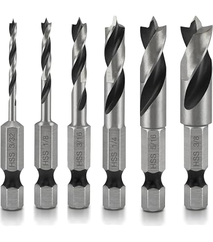 Holzspiralbohrer HSS-G 8,5mm – Kurz, Mit Sechskantschaft, Nutzlänge 33mm