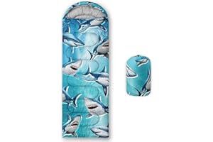 HOSIMA Dear Hunting Pattern Cold Weather Sleeping Bags for Adults,Black Light Weight Sleeping Bags for Kids Adults,WaterProof Sleeping Bags for Outdoors Hiking.