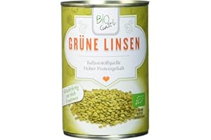 BIO GUSTI Biogustí Grüne Linsen Bio, 12 x 400 g