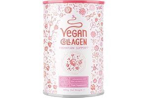 Collagene Vegano in Polvere | Collagen Peptides Idrolizzato Puro + Acido Ialuronico | Integratore Collagene da Bere | Colageno Donna/Uomo per Capelli Pelle e Ossa | Non Aromatizatto 400g | Alpha Foods