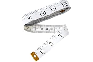 A1SONIC QUALITY FOR LESS A1SONIC® 2 Sided Tape Measure Suitable for Measuring Body,Sewing Tape,150 cm,60 inches (White)