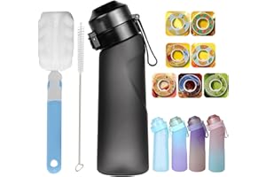 USPER Air-up Borraccia con 7 cialde aromatiche, 650ML Air Borraccia Up Senza BPA, Airup Starter Up Set Tritan Borracce Bere Frutta Fragranza Bottiglia