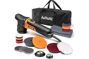 AUTIWOZ 630W Excentrisk Bilpolermaskin W02,Mini Orbitalpolerare 12mm