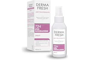Dermafresh Ipersudorazione Efficace 72H, Deodorante Antitraspirante Spray 100 ml, No Alcol, Antimacchia, Delicato sulla Pelle, Contro Sudorazione e Cattivi Odori, Dermatologicamente Testato