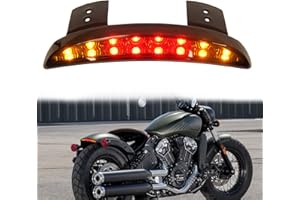 JMTBNO Fanale Posteriore LED Moto con Frecce Bordo Parafango Posteriore Luce Freno Luce Stop Luce Targa Lente Fumé Impermeabile 12V Compatibile con H-arley Sportster XL883N 1200N XL1200V XL1200X