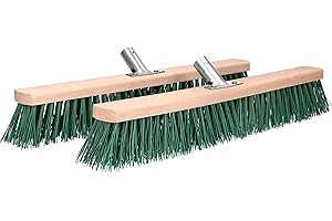 ToolSpace Spazzola per la pulizia stradale e pavimentazione, scopa stradale 50 cm, per uso esterno, scopa da giardino