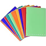 Pigna 00991465M - Mini Quaderni a quadretti 5mm, Colori Assortiti, 12x17 cm, Confezione da 10