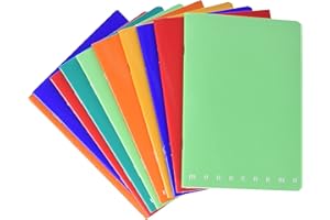 Pigna - 00991465M - Bloc-Note - Lot de 10 - Coloris Aléatoire - 12x17 cm