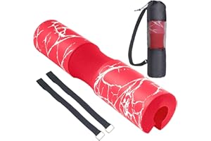 Dickplay Barbell Pad Squat Pad Comfy Extra Thick Foam Padding for Hip Thrusts Gym Fitness Work Out Heavy Duty Weightlifting Comfortable Squats Lunges Glute Bridges Fit Standard and Olympic Bars