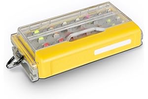 PLANO Edge – Boîte de rangement pour pêche à la mouche avec base magnétique, boîte de rangement pour mouches avec protection contre la rouille, boîtes d'organisation robustes pour les gabarits Mirco