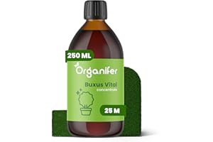 Buxus Vital 250 Ml - Concentré Pour 25 Mètres De Haie - Chenille Du Buis - Pyrale Du Buis - Moisissure Du Buis - Résistant - Organifer
