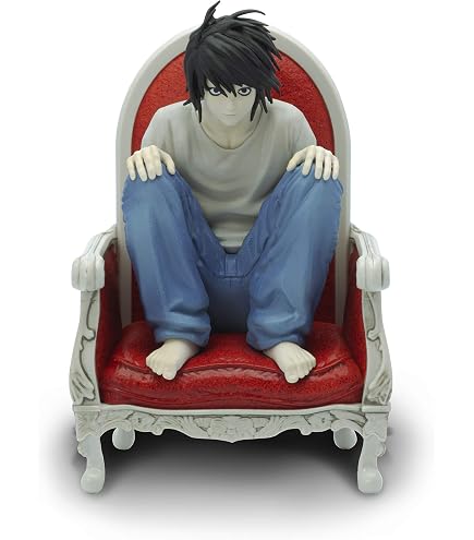 Gooyeh Light Yagami Figurine Death Note Anime Figurine en PVC Statue de collectionneur Modèle Boxed Action Figurine de bureau Ornement d'anniversaire 26 cm