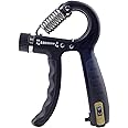 KAILIMENG Gripper - Hand Grip Strengthener with Counter, Adjustable Resistance from 11-132 LB (5-60 KG), Strength Training for Fingers, Metal Black