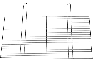 BitWa 54x34cm Grillrost mit Zwei festen Handgriffen Grillkamin Kamin Gartengrill für Holzkohlegrill oder Gasgrill 540x 340 mm