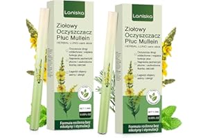 EXATTA 2 unidades de limpiador de pulmones de verbascum, limpiador de pulmones de verbascum, difusor de hierbas mejorado en formato de bolígrafo, inhalador de limpieza pulmonar con aromaterapia de verbascum