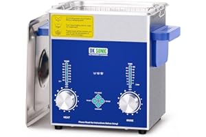 DK SONIC 2L Limpiador Ultrasónico, 60W Limpiador Ultrasónico Comercial de Joyas con Temporizador Codificado, Calentador y Cesta, Multiusos para Joyas, Gafas, Cadenas y Relojes.