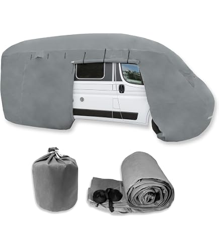Copertura Protettiva Per Camper Deiwo - Lunghezza 518-579 Cm - Materiale SFS 4 Strati 160g/m²