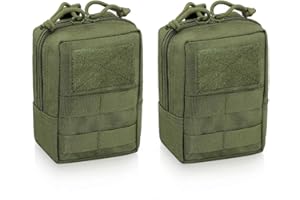 WYNEX 2 Sacchetti Molle, Custodia Pratica edc Tattica Resistente all'Acqua compatta, organizza Piccoli Attrezzi per Zaino Militare