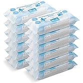 by Amazon Ultra Sensitive Baby Wipes, 99% Water, 720 Wipes, Unscented, 12 Pack of 60