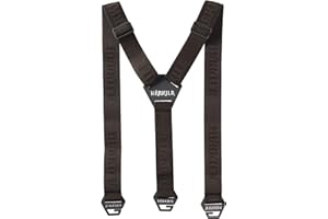 Härkila Bretelles larges pour homme en rouge et marron Tech | Bretelles pour chasseurs et randonneurs | Bretelles solides pour homme