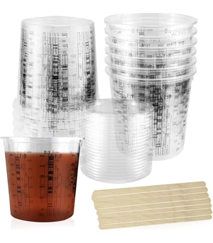 20 stuks gemengde bekers, 680 ml, maatbeker, mengbeker