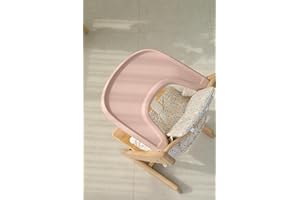 Gembebe Stokke Tripp Trapp Hochstuhl-Tischset mit vollständiger Abdeckung, Silikon, leicht, spülmaschinenfest, leicht zu reinigen, Babyrosa