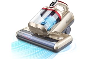 Quilted Northern Milbensauger, Milbensauger für Matratzen, Milbensauger mit UV Licht, 700W Leistung, 16Kpa Starke Absaugung Matratzenreiniger mit Heißer Wind, Ultraschall Funktion für Matratze Sofa