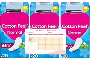NORTHERNSCAPE Cotton Feel | Aloe Vera Scented | Panty Liners Breathable | 3 x 20 Each | 60 Pantyliners in Total | Sanitary Towels | Long Lasting | Pads…