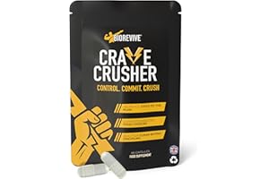 BioRevive Crave Crusher – Appetite Suppressant with 5-HTP, Glucomannan, Green Tea, Chromium & Black Pepper for Craving Control, Metabolism Support & Weight Management