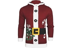 Xact Men's Novelty Hooded Christmas Jumper
